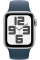Apple Watch SE 2 2023 40mm GPS Silver Aluminum Case with Storm Blue Sport Band - M/L