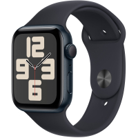 Apple Watch SE 2 2023 44mm GPS Midnight Aluminum Case with Midnight Sport Band - S/M