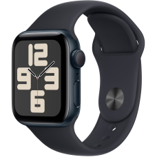 Apple Watch SE 2 2023 40mm GPS Midnight Aluminum Case with Midnight Sport Band - M/L