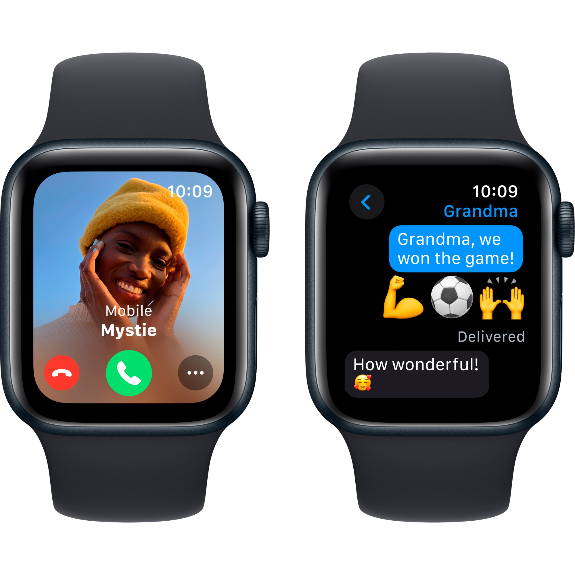 Apple Watch SE 2 2023 40mm GPS Midnight Aluminum Case with Midnight Sport Band - S/M