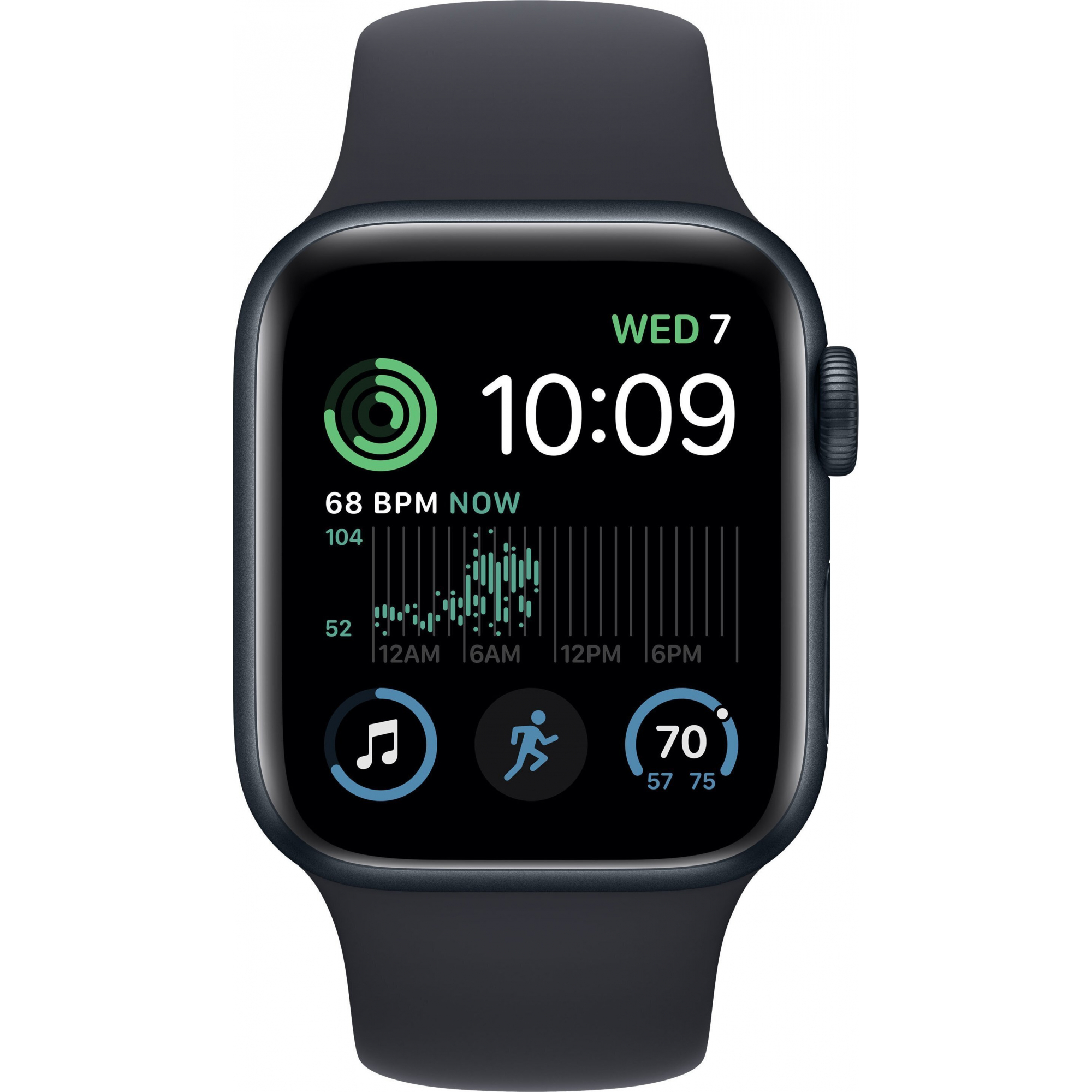Apple Watch SE 2 2022 44mm LTE Midnight Aluminium Case with Midnight Sport Band