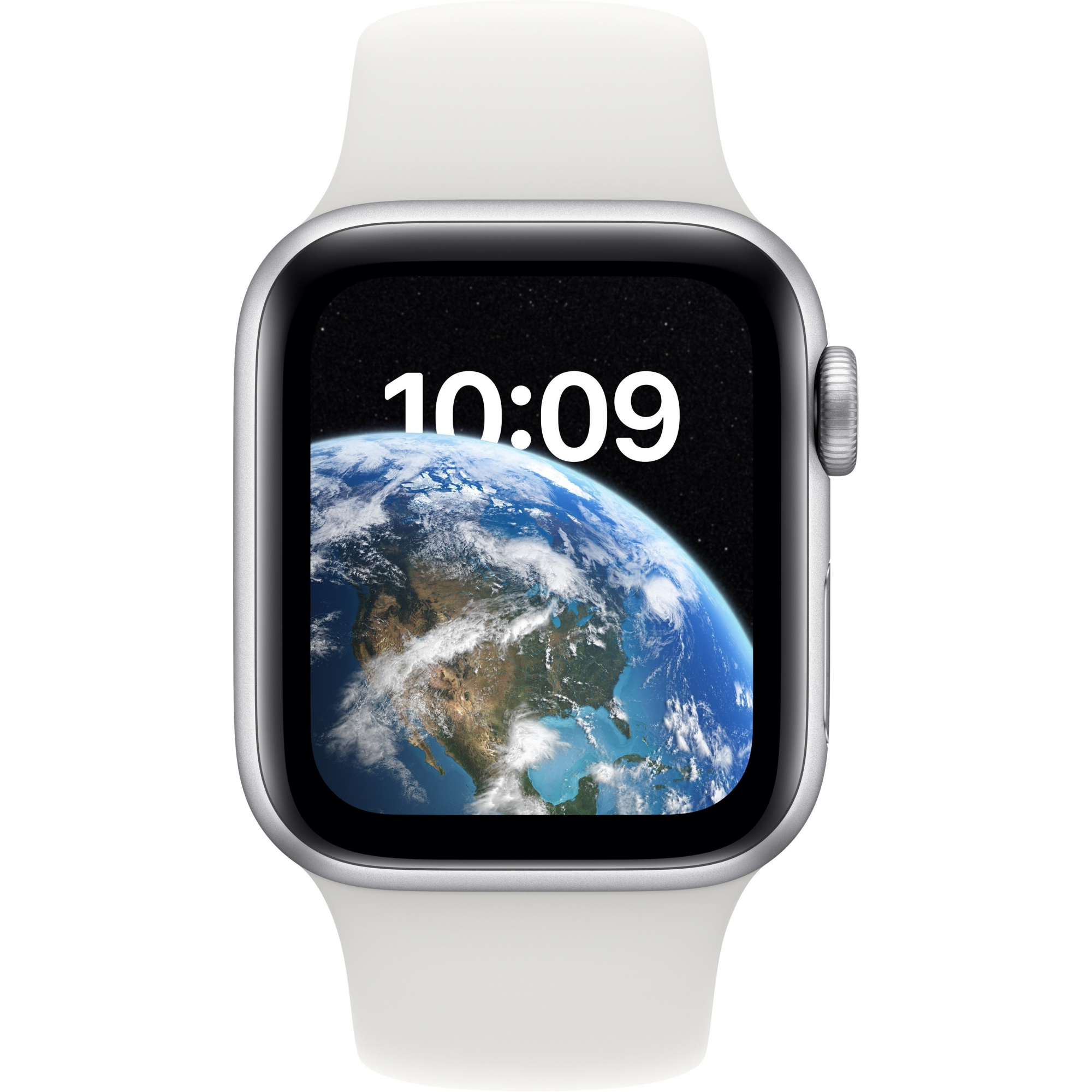 Apple Watch SE 2 2022 40mm Silver Aluminium Case with White Sport Band