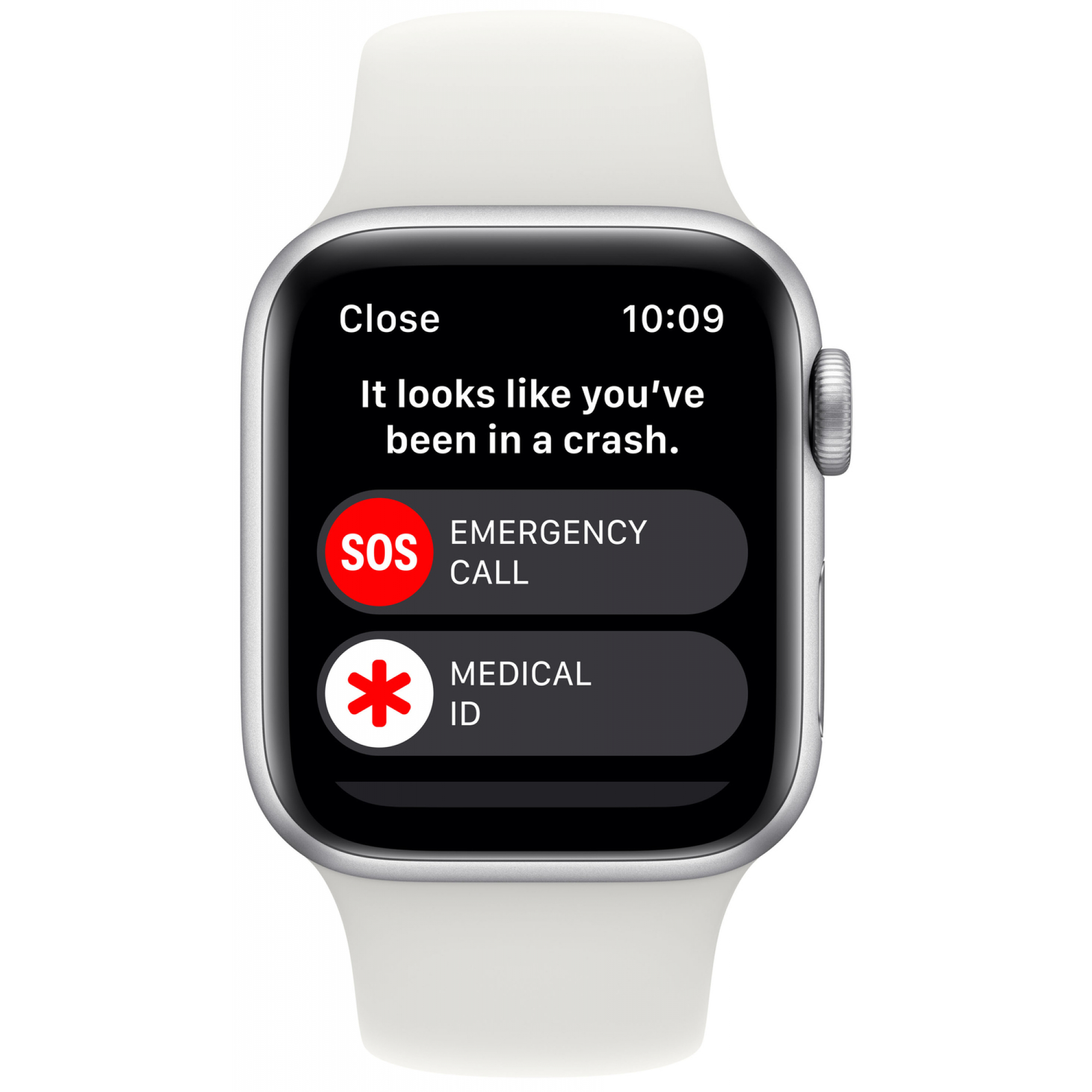 Apple Watch SE 2 2022 40mm Silver Aluminium Case with White Sport Band