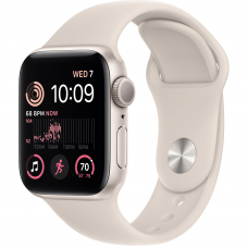 Apple Watch SE 2 2022 40mm Starlight Aluminium Case with Starlight Sport Band