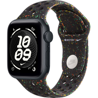 Apple Watch SE 3 GPS, 40mm Midnight Aluminum Case with Midnight Black Nike Sport Band (S/M)