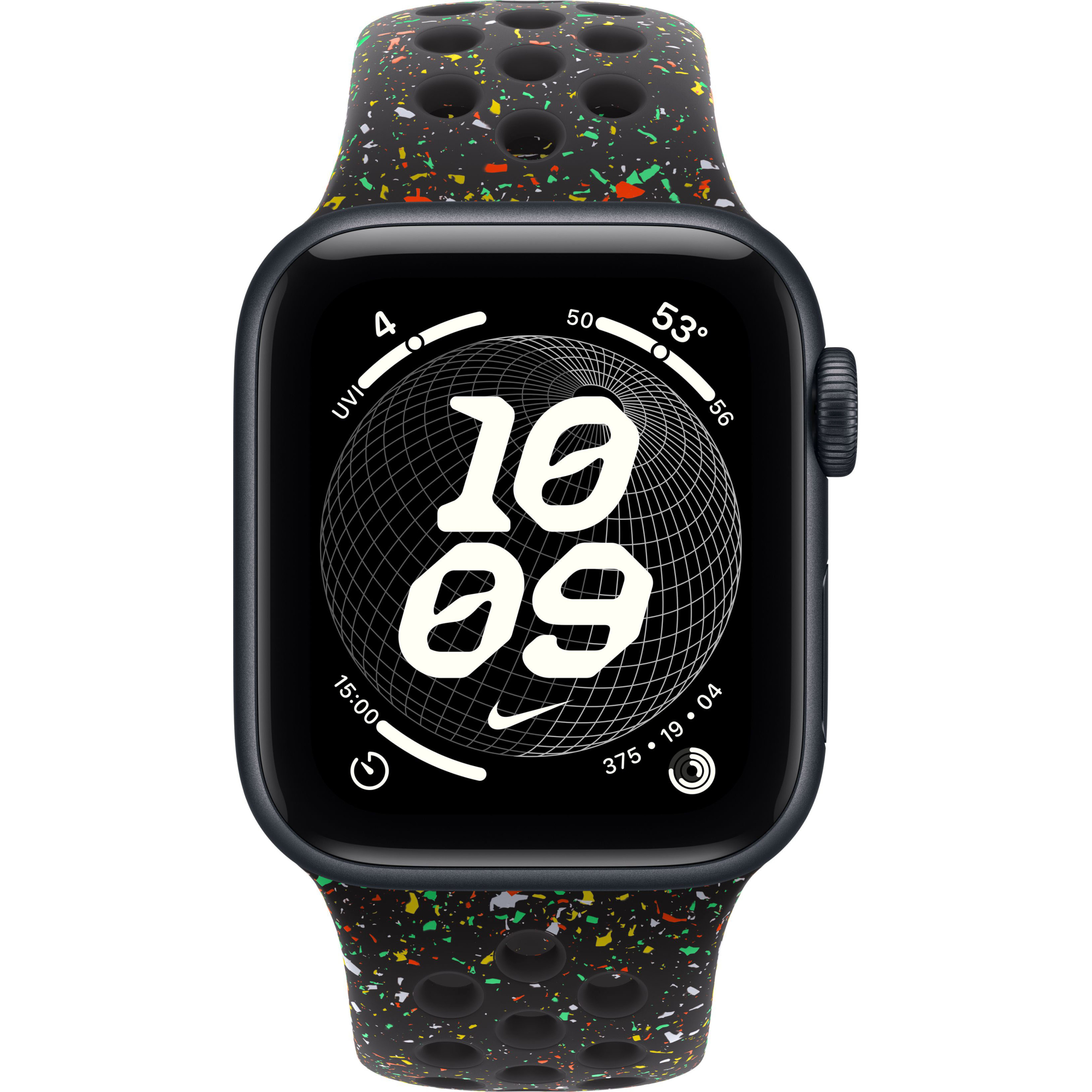 Apple Watch SE 3 GPS, 40mm Midnight Aluminum Case with Midnight Black Nike Sport Band (S/M)