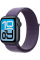 Apple Watch SE 3 GPS, 40mm Midnight Aluminum Case with Purple Fog Sport Loop