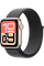 Apple Watch SE 3 GPS, 44mm Starlight Aluminum Case with Dark Gray Sport Loop