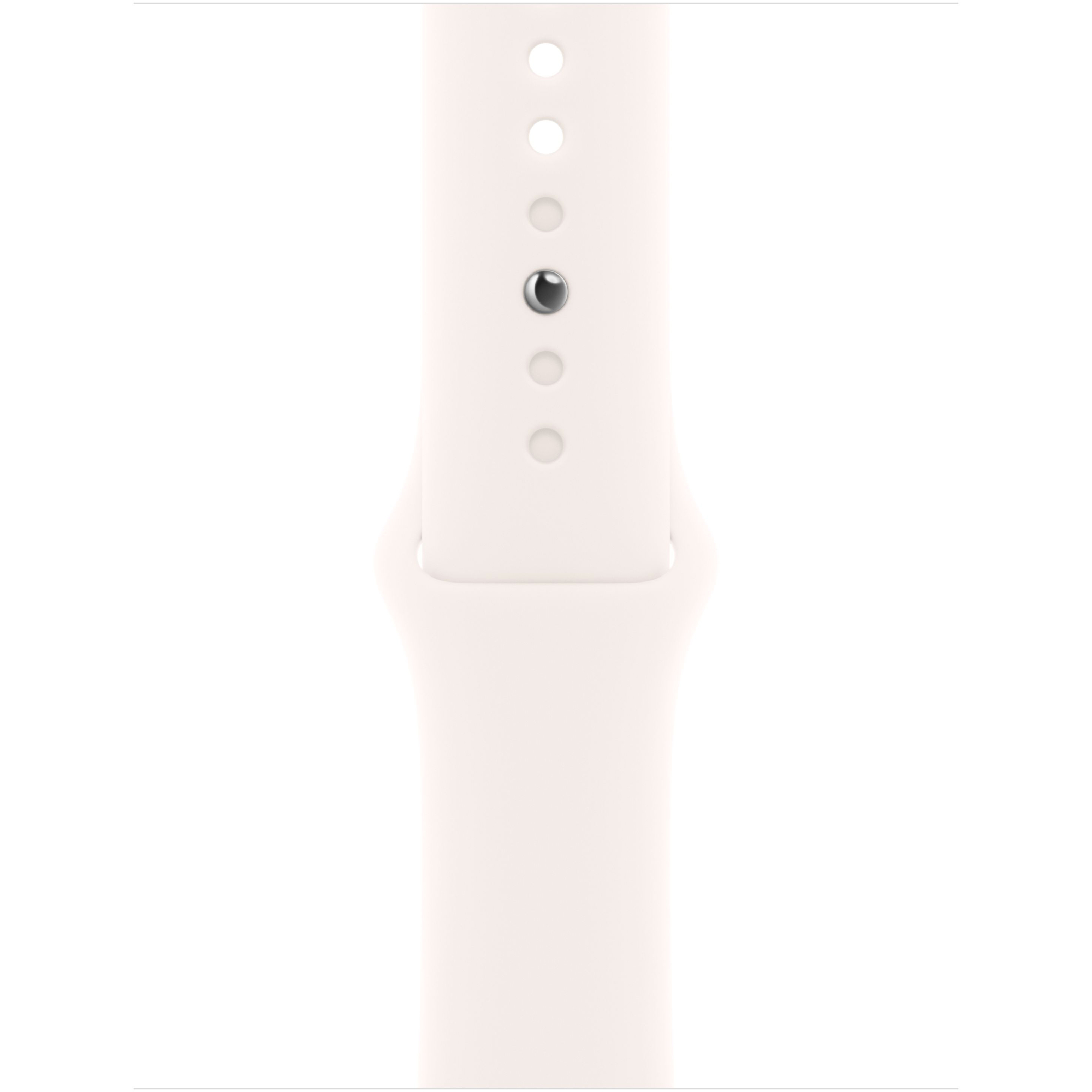 Apple Watch SE 3 GPS, 44mm Starlight Aluminum Case with Light Blush Sport Band - S/M