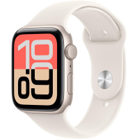 Apple Watch SE 3 GPS, 40mm Starlight Aluminum Case with Starlight Sport Band (S/M) 
