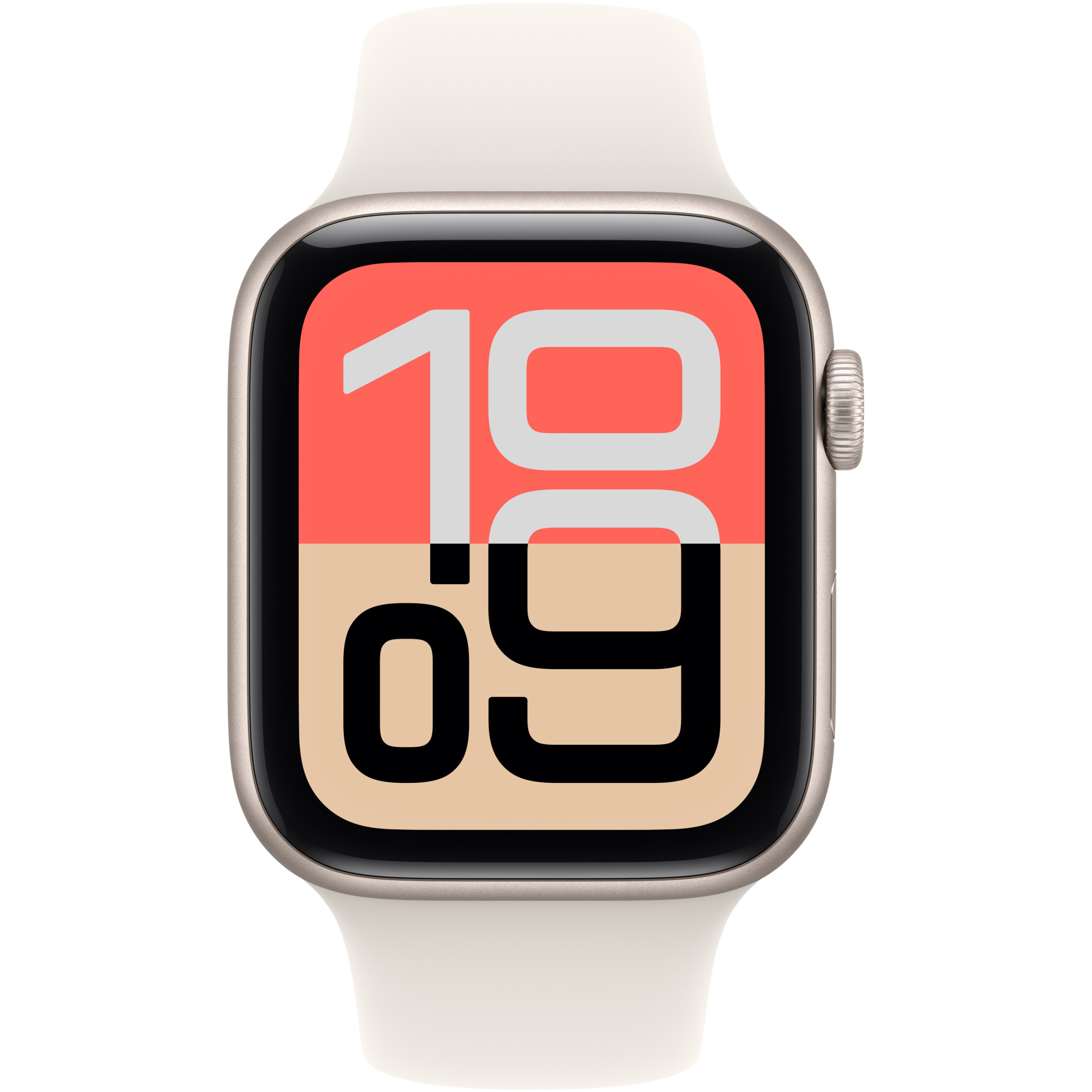 Apple Watch SE 3 GPS, 40mm Starlight Aluminum Case with Starlight Sport Band (S/M) 