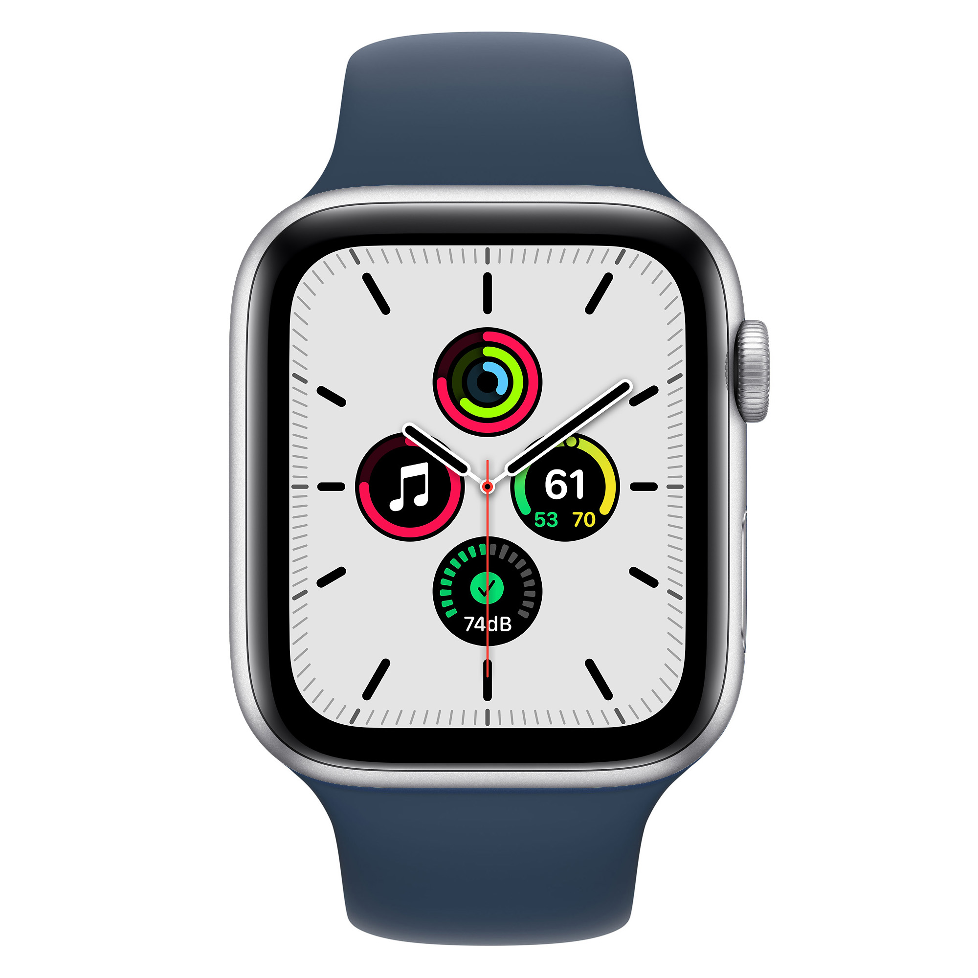 Apple Watch SE GPS 40mm Silver Aluminum Case w. Abyss Blue S. Band