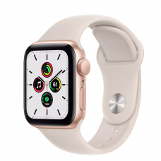 Apple Watch SE GPS 40mm Gold Aluminium Case with Starlight Sport Band