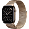 Apple Watch Series 11 42mm Gold Titanium Case with Gold Milanese Loop