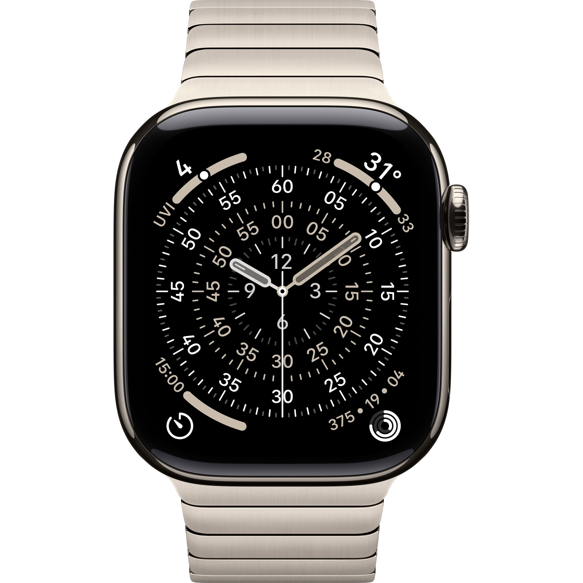 Apple Watch Series 11 46mm Natural Titanium Case with Natural Link Bracelet