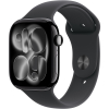 Apple Watch Series 11 GPS, 42mm Jet Black Aluminum Case with Black Sport Band - M/L Apple Watch Series 11 GPS, 42mm Jet Black Aluminum Case with Black Sport Band - M/L