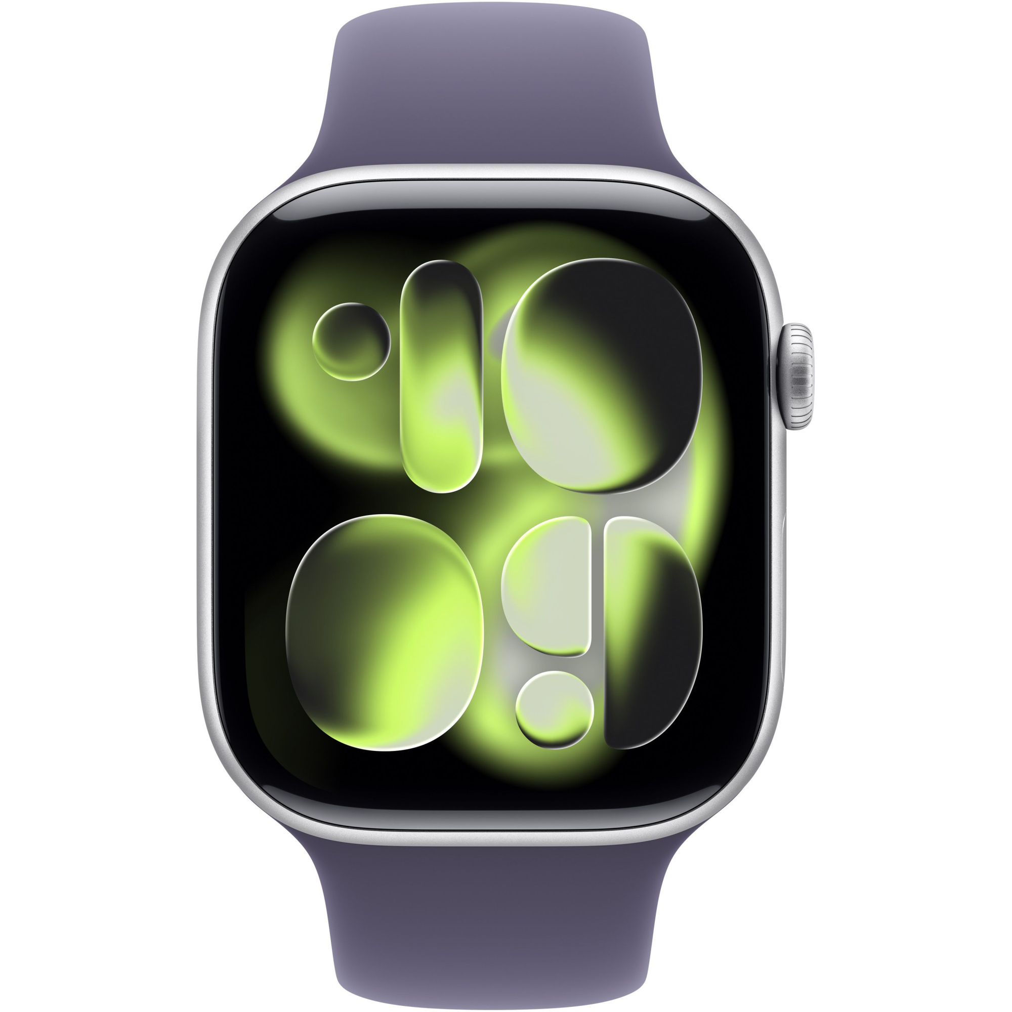 Apple Watch Series 11 GPS, 42mm Silver Aluminum Case with Purple Fog Sport Band - M/L