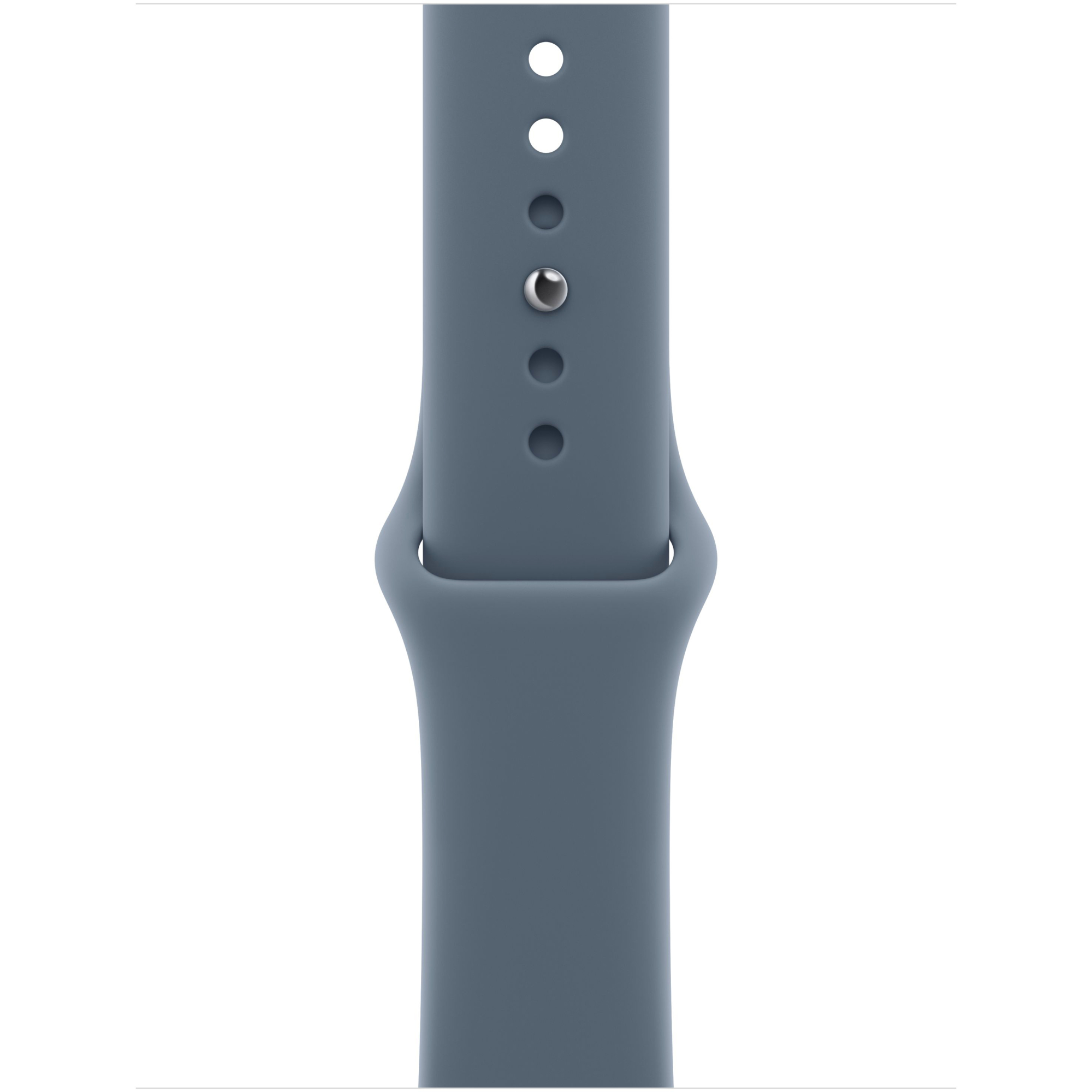 Apple Watch Series 11 GPS, 46mm Silver Aluminum Case with Anchor Blue Sport Band - S/M