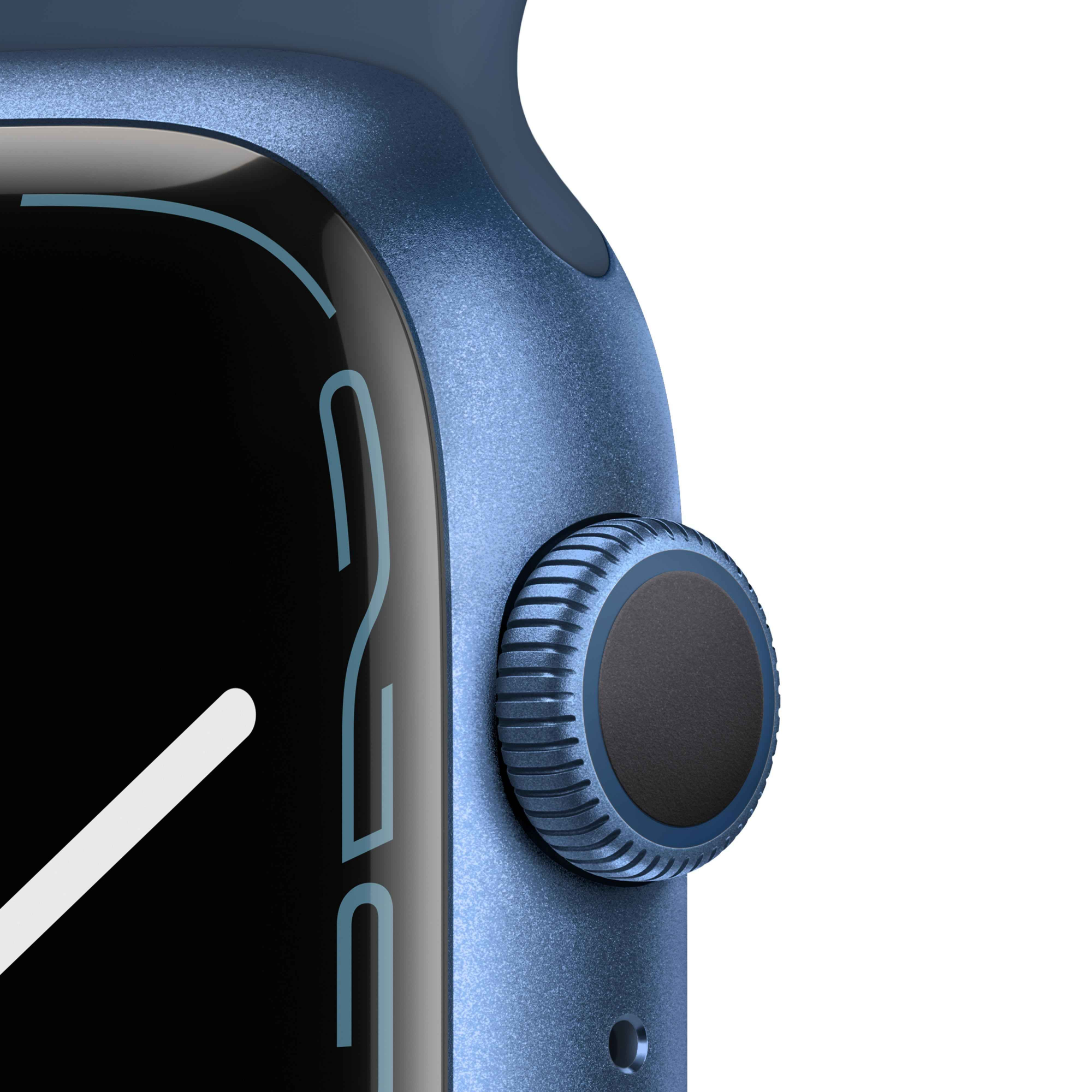 Apple Watch Series 7 45mm GPS Blue Aluminum Case With Blue Sport Band