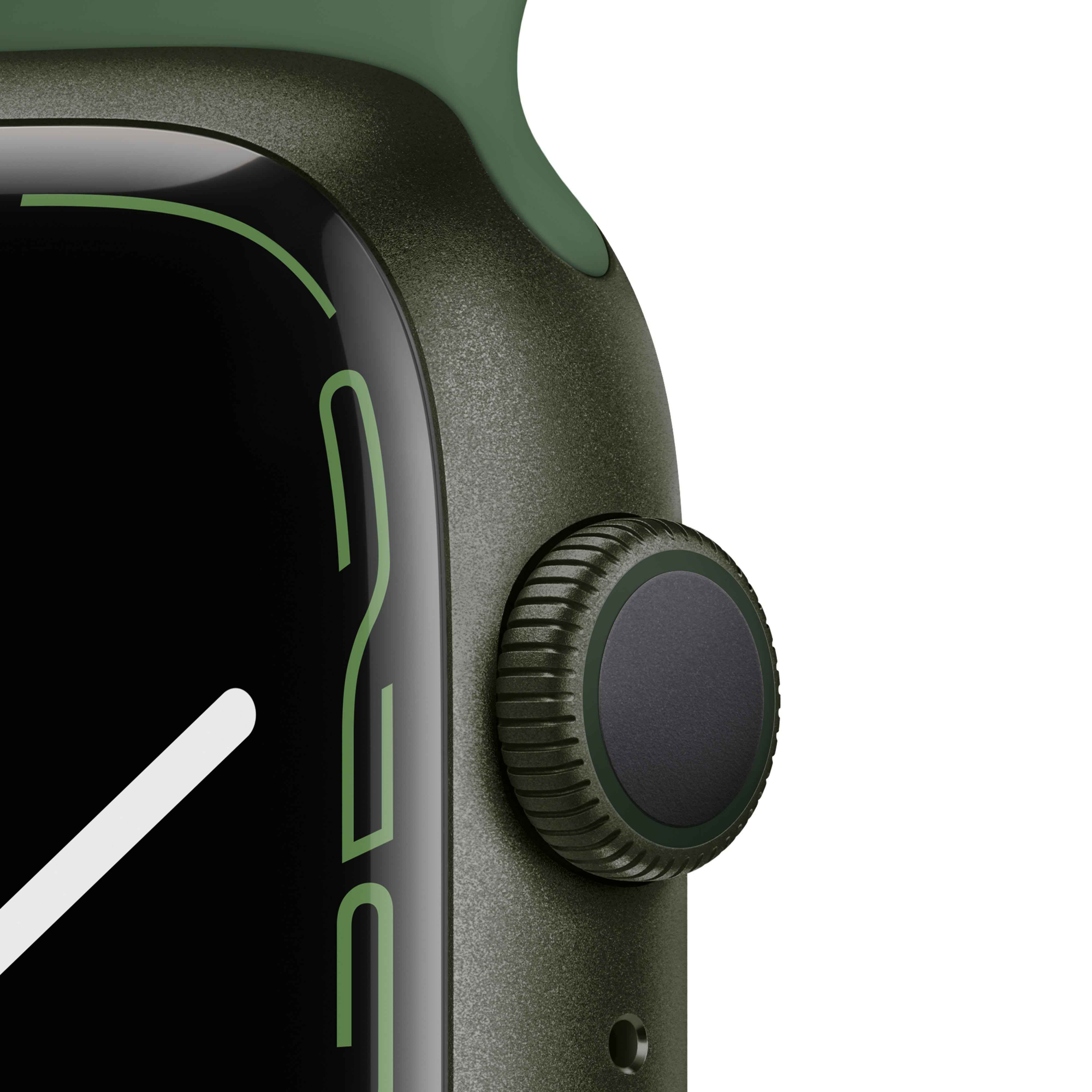 Apple Watch Series 7 41mm GPS Green Aluminum Case With Clover Sport Band