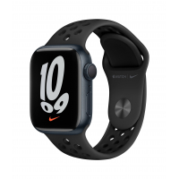 Apple Watch Nike Series 7 GPS + Cellular 41mm Midnight Aluminium Case with Anthracite/Black Nike Sport Band