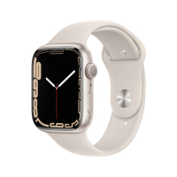 Apple Watch Series 7 45mm GPS Starlight Aluminum Case With Starlight Sport Band