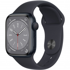 Apple Watch Series 8 45mm Midnight Aluminum Case with Midnight Sport Band