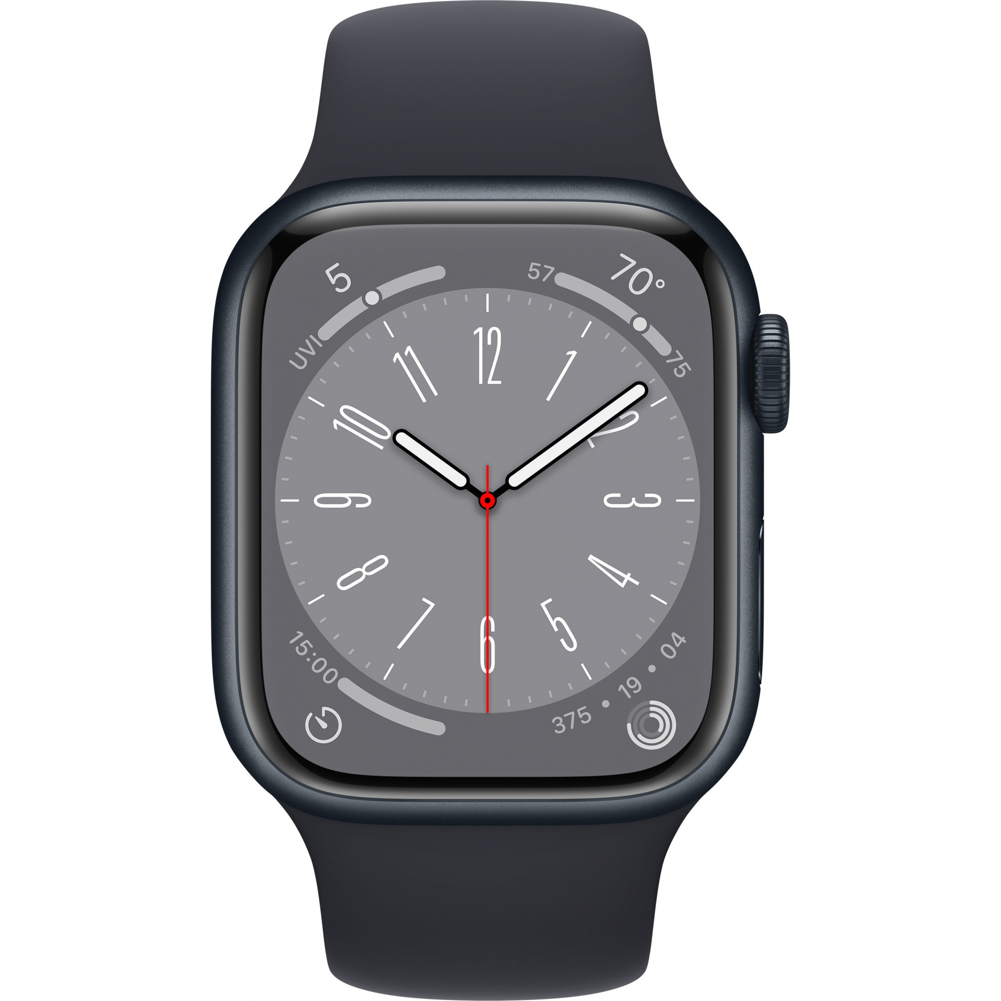 Apple Watch Series 8 41mm Midnight Aluminum Case with Midnight Sport Band