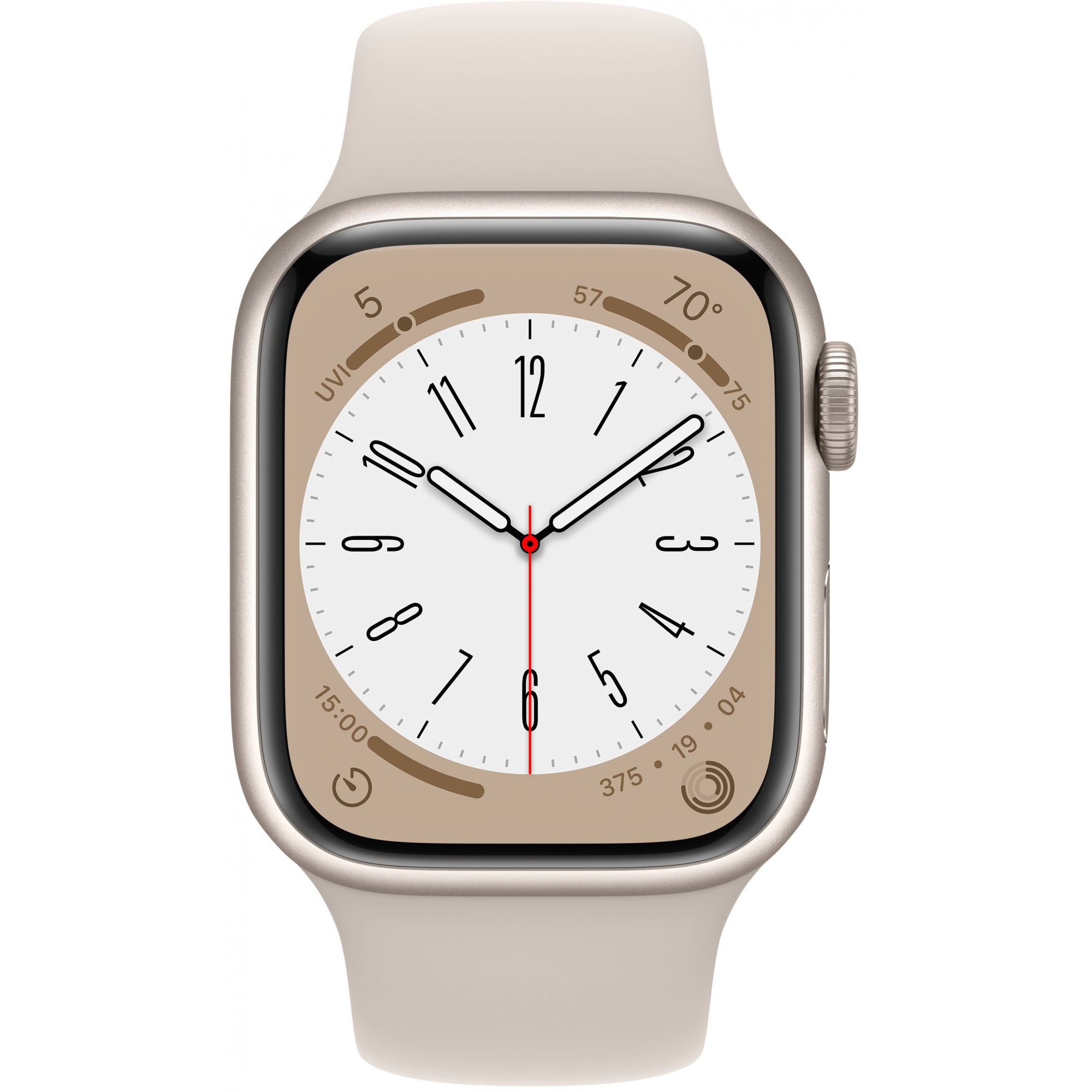 Apple Watch Series 8 41mm Starlight Aluminum Case with Starlight Sport Band