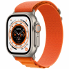 Apple Watch Ultra 49mm Titanium Case with Orange Alpine Loop Large Apple Watch Ultra 49mm Titanium Case with Orange Alpine Loop Large