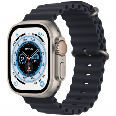 Apple Watch Ultra 49mm Titanium Case with Midnight Ocean Band