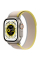Apple Watch Ultra 49mm Titanium Case with Yellow/Beige Trail Loop S/M