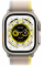 Apple Watch Ultra 49mm Titanium Case with Yellow/Beige Trail Loop S/M