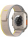 Apple Watch Ultra 49mm Titanium Case with Yellow/Beige Trail Loop S/M