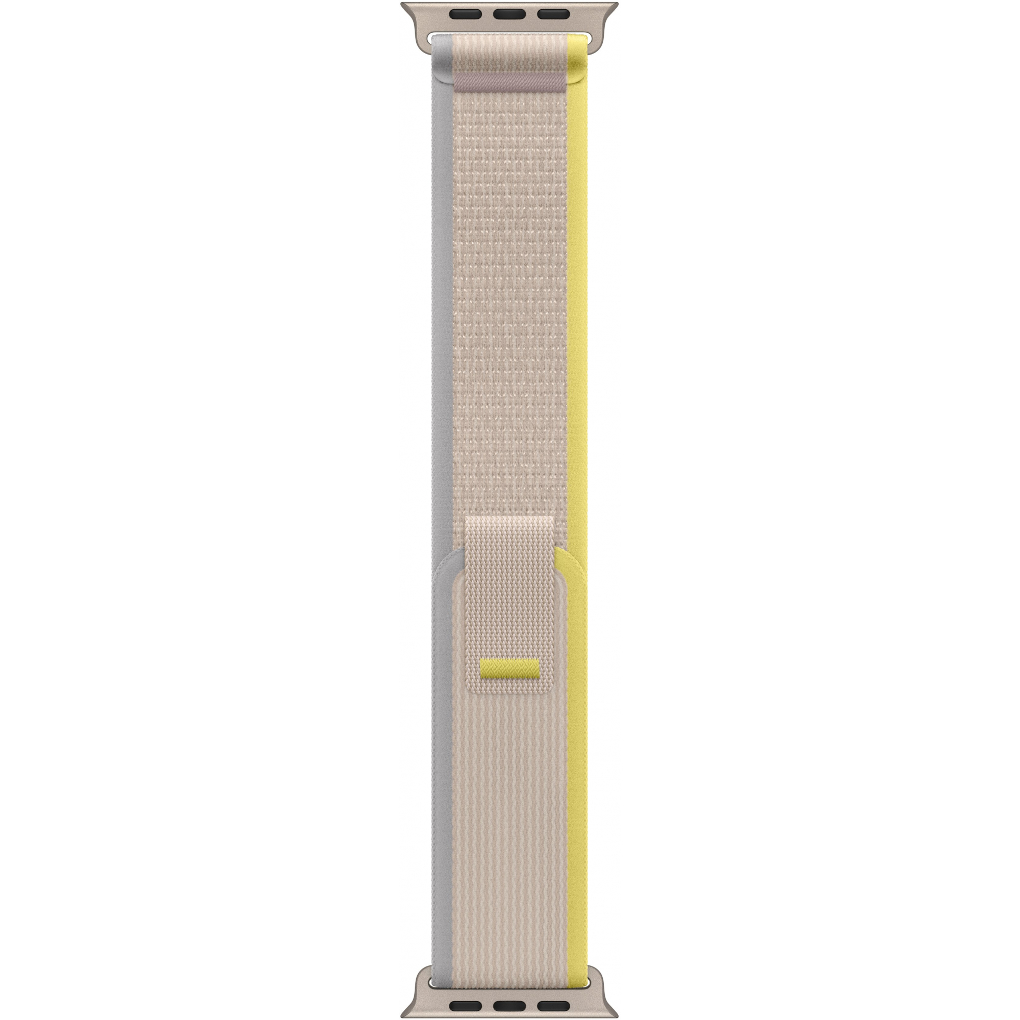 Apple Watch Ultra 49mm Titanium Case with Yellow/Beige Trail Loop S/M