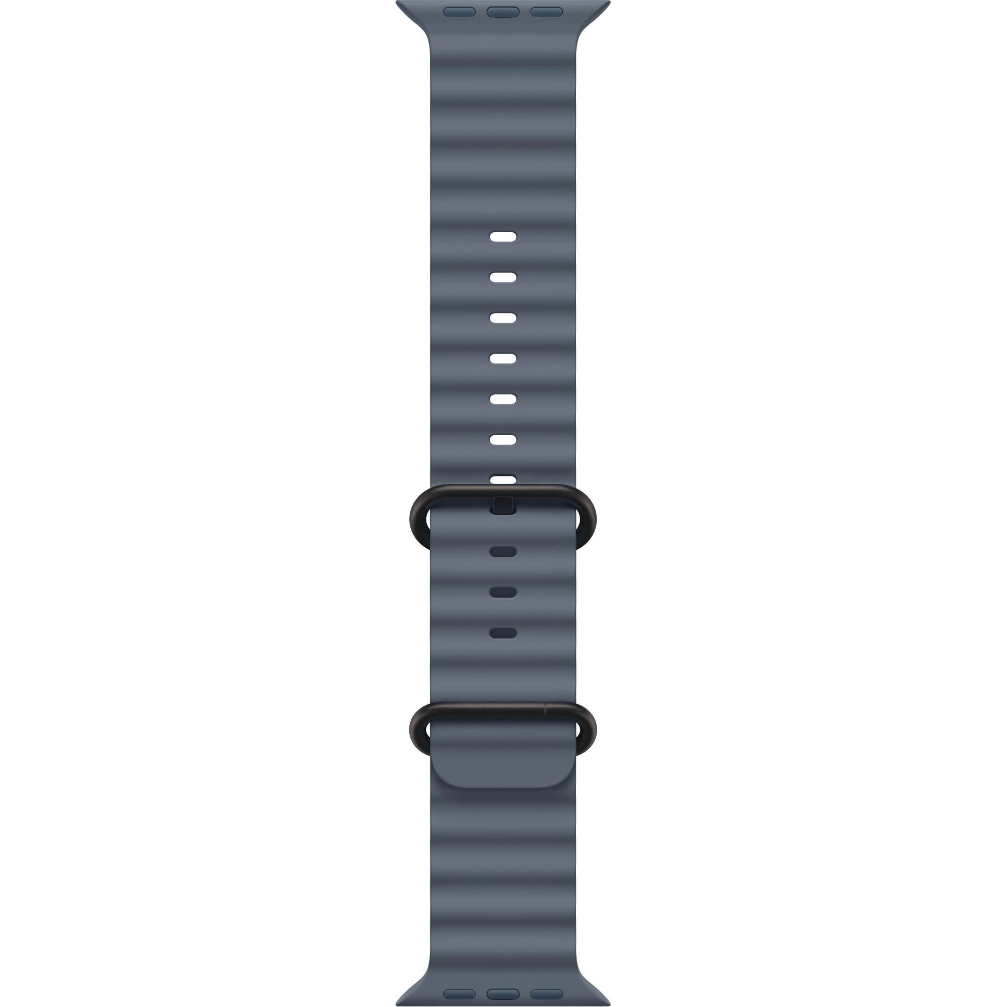 Apple Watch Ultra 3 GPS + Cellular, 49mm Black Titanium Case with Anchor Blue Ocean Band