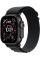 Apple Watch Ultra 3 GPS + Cellular, 49mm Black Titanium Case with Black Alpine Loop - Small
