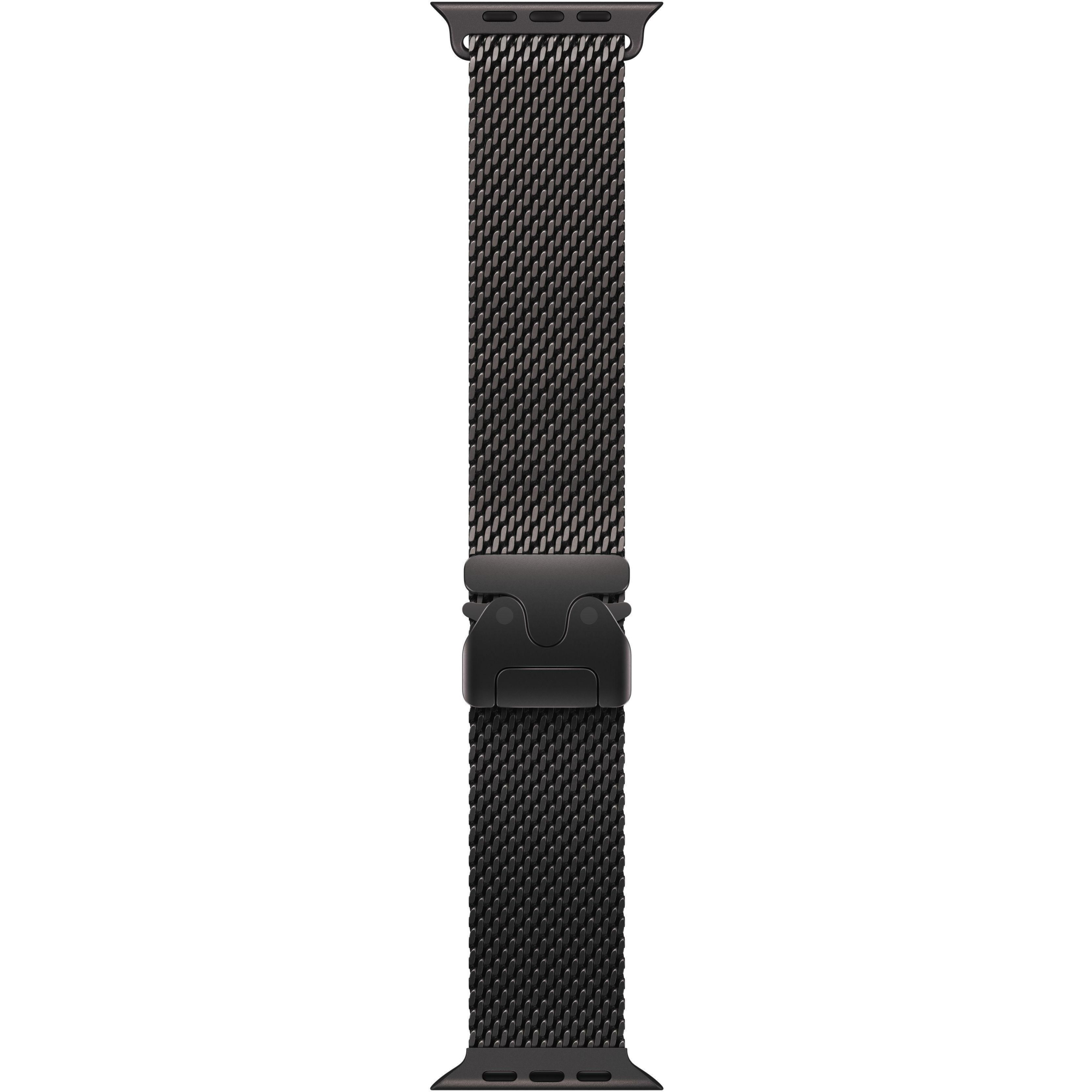 Apple Watch Ultra 3 GPS + Cellular, 49mm Black Titanium Case with Black Titanium Milanese Loop - Small