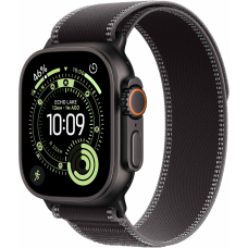 Apple Watch Ultra 3 GPS + Cellular, 49mm Black Titanium Case with Black/Charcoal Trail Loop - S/M