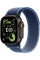 Apple Watch Ultra 3 GPS + Cellular, 49mm Black Titanium Case with Blue/Bright Blue Trail Loop - M/L