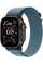 Apple Watch Ultra 3 GPS + Cellular, 49mm Black Titanium Case with Light Blue Alpine Loop - Large