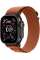 Apple Watch Ultra 3 GPS + Cellular, 49mm Black Titanium Case with Terra Cotta Alpine Loop - Medium