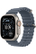 Apple Watch Ultra 3 GPS + Cellular, 49mm Natural Titanium Case with Anchor Blue Ocean Band