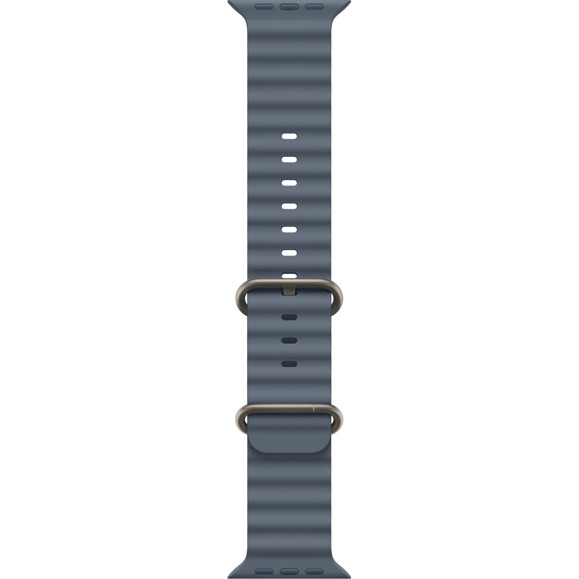 Apple Watch Ultra 3 GPS + Cellular, 49mm Natural Titanium Case with Anchor Blue Ocean Band