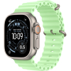 Apple Watch Ultra 3 GPS + Cellular, 49mm Natural Titanium Case with Neon Green Ocean Band
