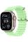 Apple Watch Ultra 3 GPS + Cellular, 49mm Natural Titanium Case with Neon Green Ocean Band