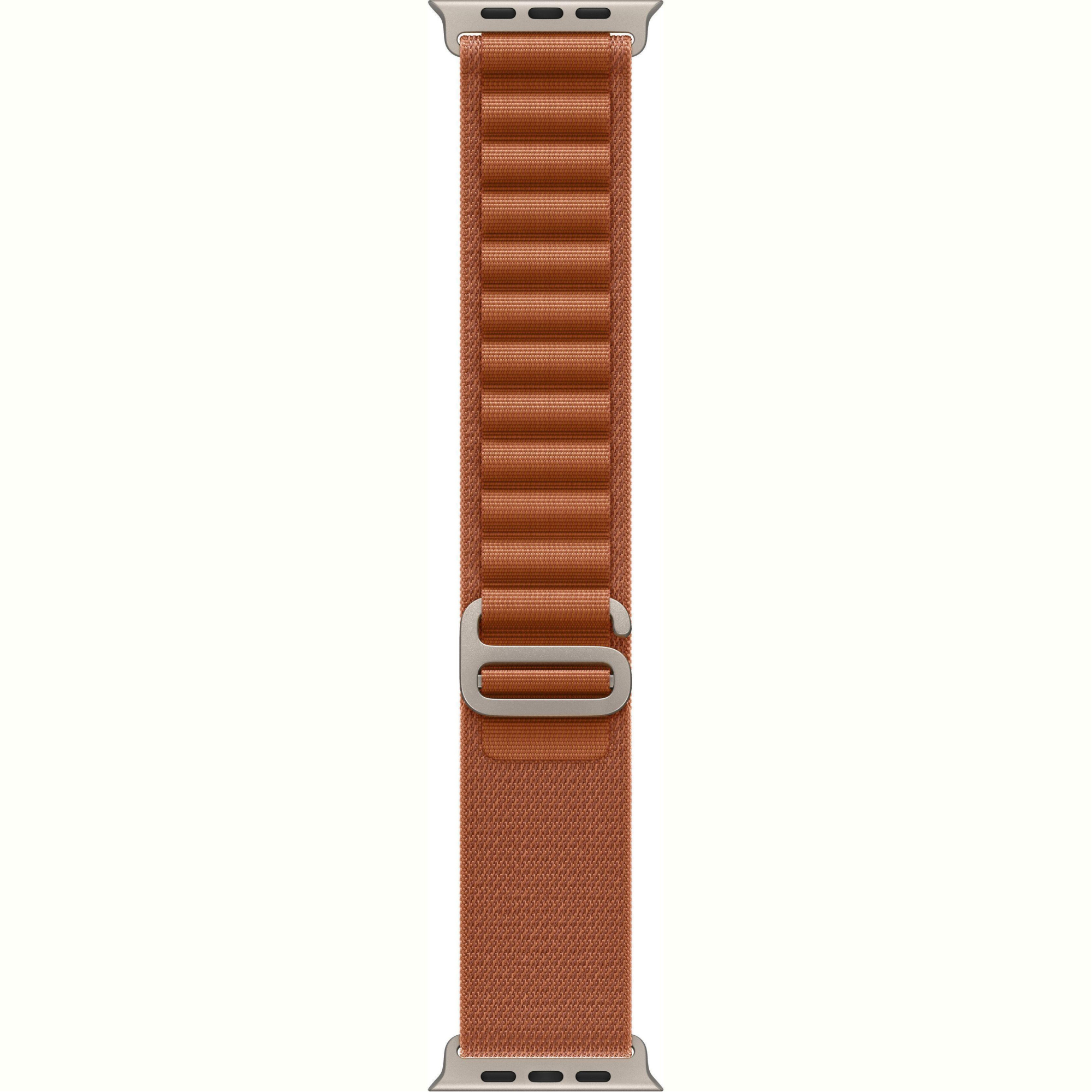 Apple Watch Ultra 3 GPS + Cellular, 49mm Natural Titanium Case with Terra Cotta Alpine Loop - Small