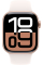 Apple Watch Series 10 GPS 42mm Rose Gold Aluminium Case with Light Blush Sport Band - M/L