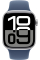 Apple Watch Series 10 GPS 42mm Silver Aluminium Case with Denim Sport Band - S/M