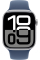 Apple Watch Series 10 GPS 46mm Silver Aluminium Case with Denim Sport Band - M/L